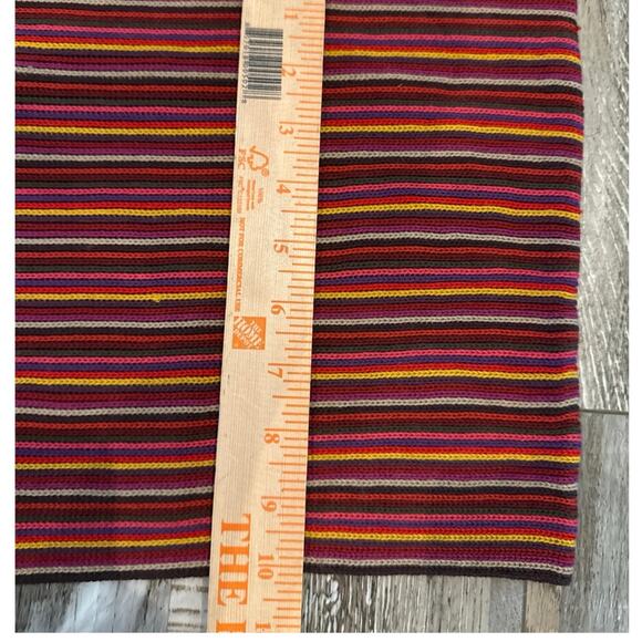Coldwater Creek Multicolor Infinity Scarf Striped Tight Knit Circle Casual Boho - Picture 6 of 7